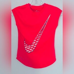 Nike Girl’s Red Sleeveless Top with Logo - Size 6X - Pre-Loved